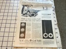 vintage original 1930 removed ad: US True Center GOLF BALLS #1