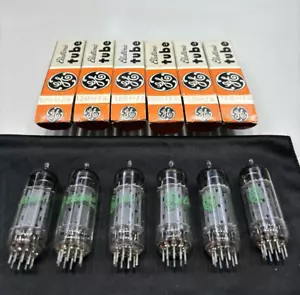 6x GE General Electric 12BH7A Made in U.S.A. - Foto 1 di 4