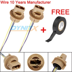 7443 Dynitx Pigtail Wire 2644 Female Socket Two Harness Front Turn Signal Lamp - Bild 1 von 8
