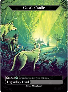 Gaea's Cradle - Full Art Altered Art Custom Cards - Picture 1 of 2