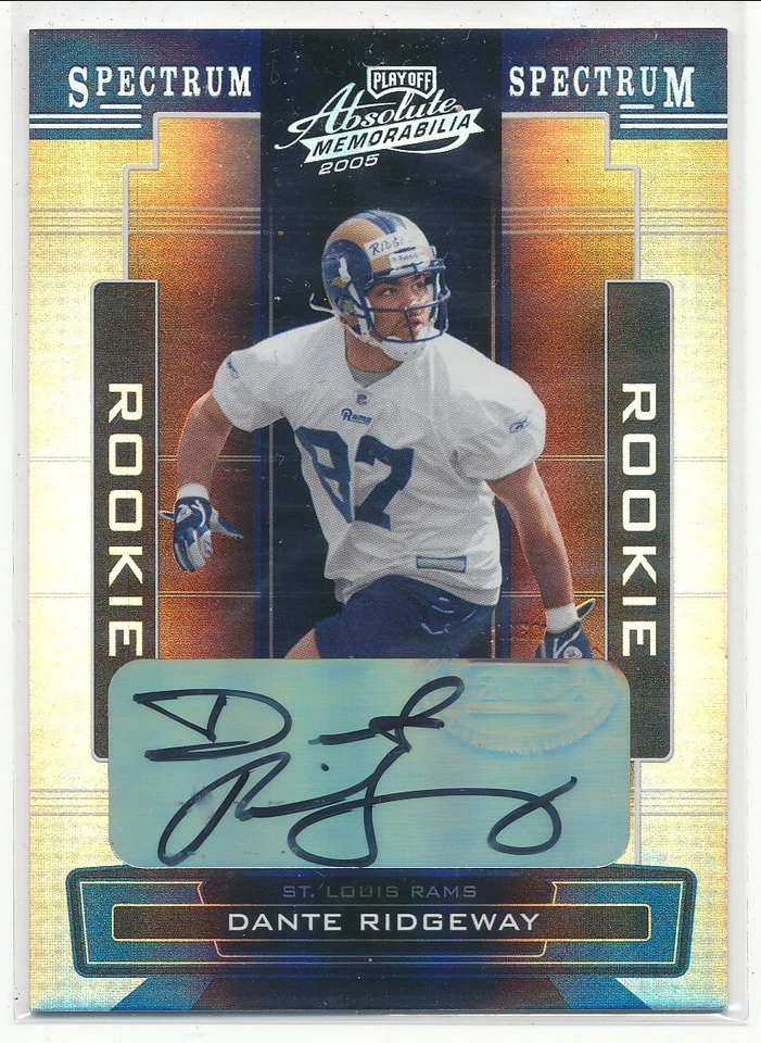 2005 Absolute Dante Ridgeway RC Auto Spectrum Silver /150 - Image 1 of 1