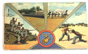 WW2 CAMP LEJEUNE NC MARINE BASE 1940's 20 PACK POST CARDS UNUSED FOLDER - Picture 1 of 4