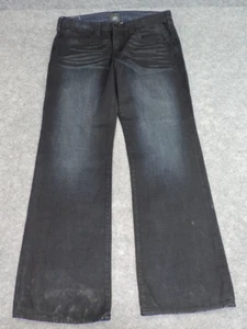 Jeans Rock Republic uomo 36x32 scoppio baffi lavaggio antistress larghi denim blu - Foto 1 di 15
