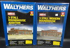 Walthers 3 Stall Roundhouse Addition (CIB) + 3 Stall Modern Roundhouse (Sealed)