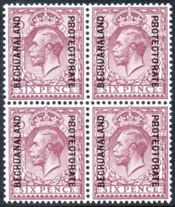 Bechuanaland 1925-7 6d purple, ordinary paper, BLOCK of 4, SG.97, UM, cat.£200 - Picture 1 of 1
