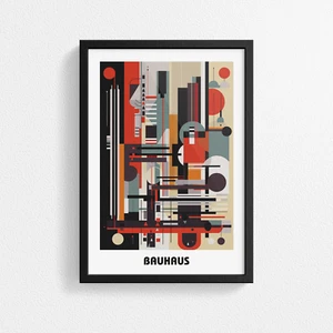 Bauhaus Style Masterpiece: Stunning Poster Print for Modern Interiors Wall Decor - Picture 1 of 13