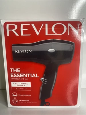 Revlon Hair Dryer Blower 1875W Heat Professional Fan Styler Dry Cool Blow Shot - Image 1 of 4