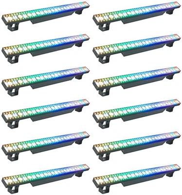 (12) Tiras de luz lineal de lavado/estroboscópico/ciego Rockville Pixel Hybrid Bar Foto 1 de 4