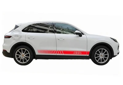 2 PCS For Nissan X-trail 4x4 Car Door Side Sticker Graphics Stripe Vinyl Decals - Image 1 of 4