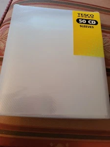 Tesco 50 rękawy CD przezroczyste - Zdjęcie 1 z 2