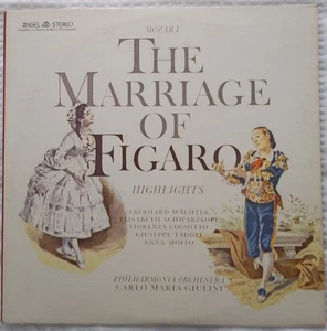 The Marriage Of Figaro - Mozart Vinyl LP - Highlights Insert - Angel Records - Picture 1 of 3