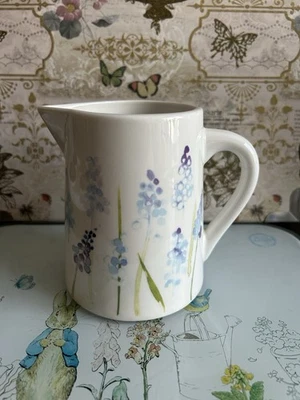 Lovely Porcelain Floral Jug 6 Inch High  - Image 1 of 4