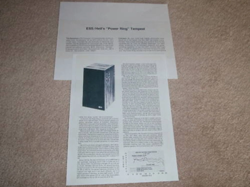 Обзор динамика ESS Tempest LS-5, кольцо питания! 2 страницы, 1977 - Изображение 1 из 1