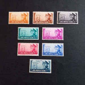 COLONIE ITALIANE AFRICA OR. 1941/ FRATELLANZA, SERIE DI 8 VALORI INTEGRI MNH** - Imagen 1 de 2