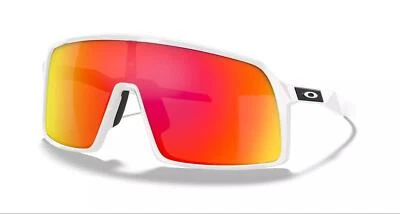 Oakley SUTRO Lite SWEEP VENTED SUNGLASSES WHITE PRIZM ROAD 009406-03 - Image 1 of 4