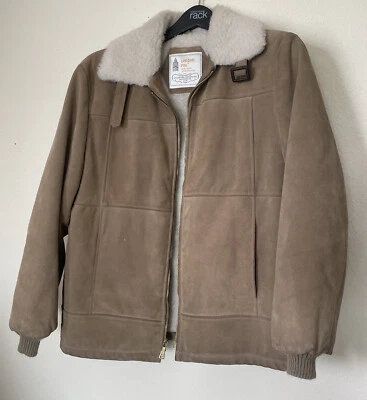 Vintage London Fog Suede Sherpa Lined Jacket 44 Reg Mens - Image 1 of 4