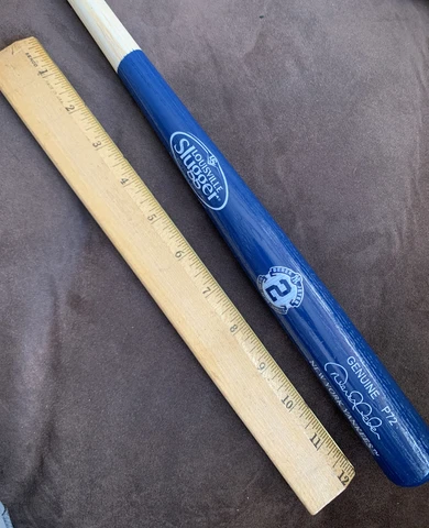 Derek Jeter New York Yankees Logo Mini Wooden Wood Baseball Bat About 17 Inches Cover