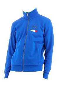 Sweatshirt Full Zip La Martina Ymf602fp112 Herren Baumwolle Blau