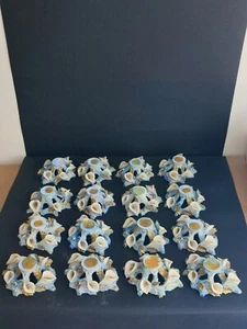 LOTTO 16 basi in porcellana biscuit di capodimonte - Picture 1 of 13