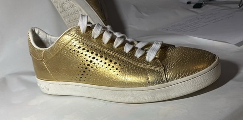 TOD’S Sneakers Tod's oro taglia 8 scarpe stringate metalliche basse piatte