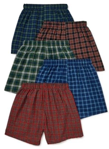 Wonder Nation Boys Tartan 5-Pack Boxers, Size Small (6-7) NIB Lot Of 2 Packs - Picture 1 of 9