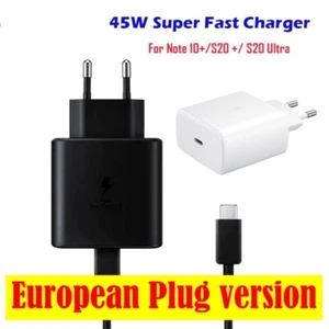 45W Super Fast Charging USB C Wall Charger Cable for Samsung S20 Note 20 Plus - Bild 1 von 7