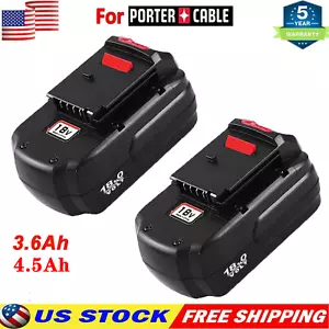 2Pack 4.5Ah 18V 3.6Ah Battery for Porter Cable PC18B PCMVC Cordless Tool 18-Volt - Picture 1 of 14