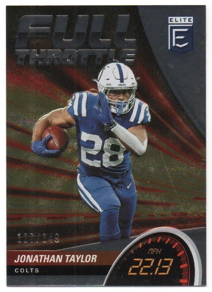 2022 Elite Full Throttle #1 Jonathan Taylor 127/349 Indianapolis Colts - Image 1 of 1