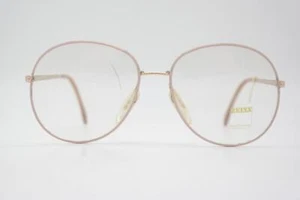 Vintage Brille Zeiss F 7913 2312 Pink Gold Oval Brillengestell eyeglasses - Picture 1 of 6