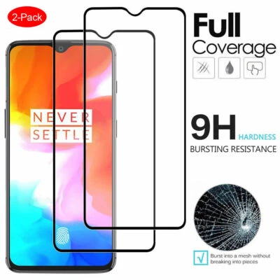 2-PACK For OnePlus 7T 7 Pro 6T 6 Full 9H Tempered Glass Screen Protector Film x2 - Image 1 of 4