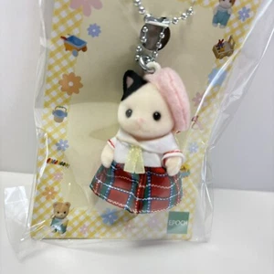 Sylvanian Families Calico Critters CAT Baby School Sailor Keychain KeyRing Japan - Picture 1 of 7