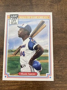1987 leaf Candy City team Hank Aaron H7 Hall of Fame￼ - Picture 1 of 4