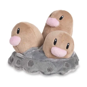 Sitting Cuties Dugtrio Plush Pokemon Fit Scarlet Violet Official Nintendo Switch - Picture 1 of 3