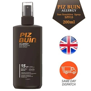 Piz Buin Allergy Sun Sensitive Skin Spray SPF15 Advance Uva/Uvb Sun Filter 200ml - Picture 1 of 7