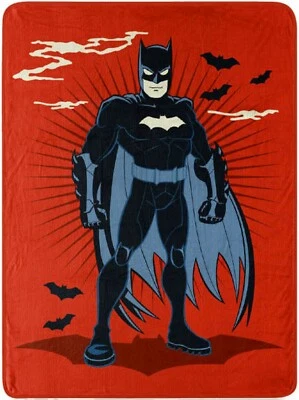 Batman Red Knight Throw Blanket Measures 46 x 60 Inches - Image 1 of 4