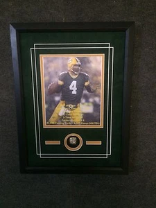 Brett Favre Green Bay Packers Stat Mat w- Replica Ring & Photo - Picture 1 of 1