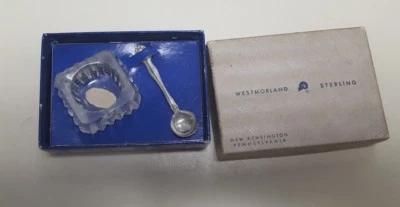  Juego de cuchara y salsa de vidrio Cambridge de Westmorland Sterling  Foto 1 de 4