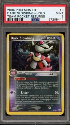Pokemon Dark Slowking EX Team Rocket Returns Holo Rare #9 PSA 9 Mint - Image 1 of 2