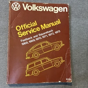 Volkswagen Fastback and Squareback Official Service Manual 1968-1973 1st edition - Picture 1 of 21