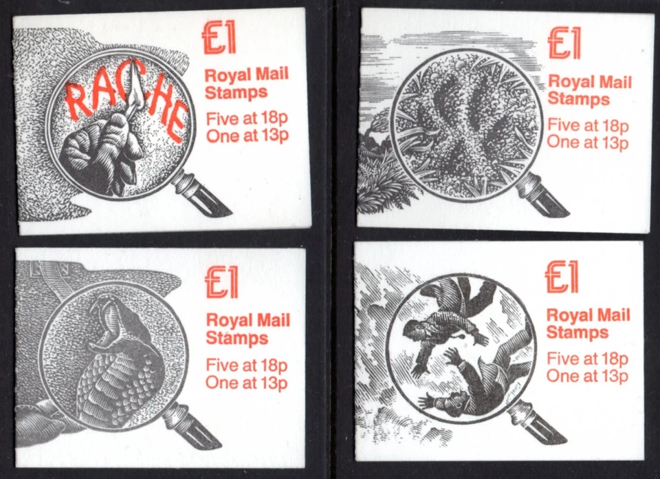 1987-88 SHERLOCK HOLMES £1 BOOKLETS SET OF 4, FH8-FH11. FINE MNH - Image 1 of 2