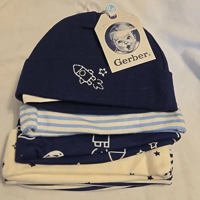 Gerber baby Caps Newborn-6 Months Boys 5 Pieces - Image 1 of 4