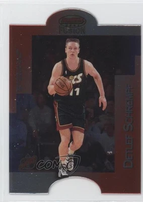 1998-99 Bowman's Best Mirror Image Detlef Schrempf Shareef Abdur-Rahim #MI10 - Image 1 of 2