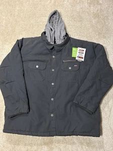 Dickies Shirt Jacket Mens 3XL Full Reach Mobility Hooded Insulated Workwear - Picture 1 of 13