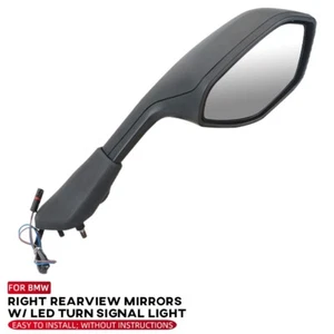 Right Rearview Mirrors W/LED Turn Signal Light For BMW S1000RR M1000RR 2021-2024 - Foto 1 di 13