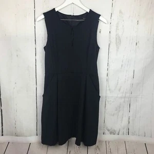 Cynthia Rowley Keyhole Fit And Flare Lbd Little Black Dress Women Sz M - Picture 1 of 5
