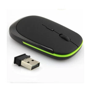 Slim Wireless Mouse Silent USB Mice 2.4GHz Adjustable DPI For Laptop PC Desktop - Picture 1 of 6