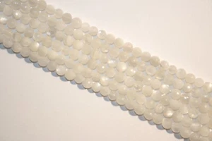 edelsteine24 2 Stränge Mondstein Kugel fac. 6mm-39cm Länge! Mond-B70 - Bild 1 von 4