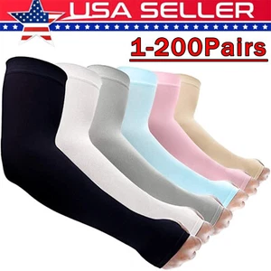 200 pares de fundas para brazos de enfriamiento protección UV deportes al aire libre para hombres mujeres - Imagen 1 de 19