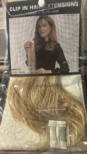 ROSEBUD Clip en Extensiones de Cabello REMY Cabello Humano 8 Piezas 18 Clips Set 10 Pulgadas - Imagen 1 de 4