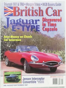 British Car Magazine, AUG/SEP 1997, Jaguar E-Type, TR7-8, Morgan Trikes - Picture 1 of 3